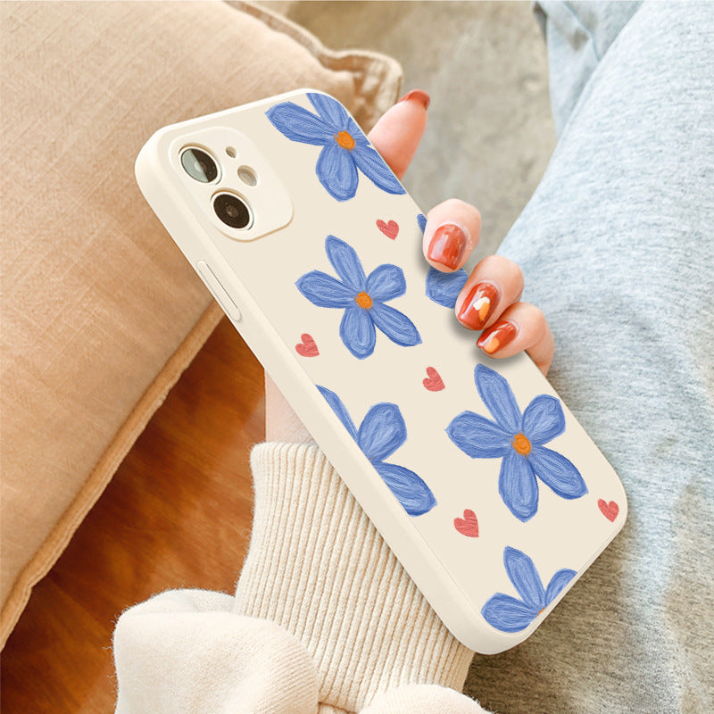 Cute Ancient White And Blue Mobile  Phone Case