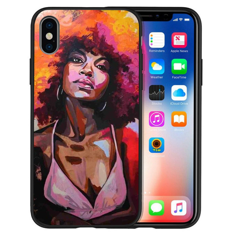 Black girl phone case