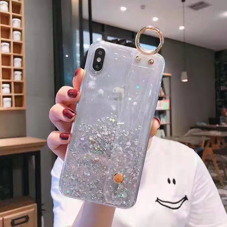 Clear and glitter Phone Case