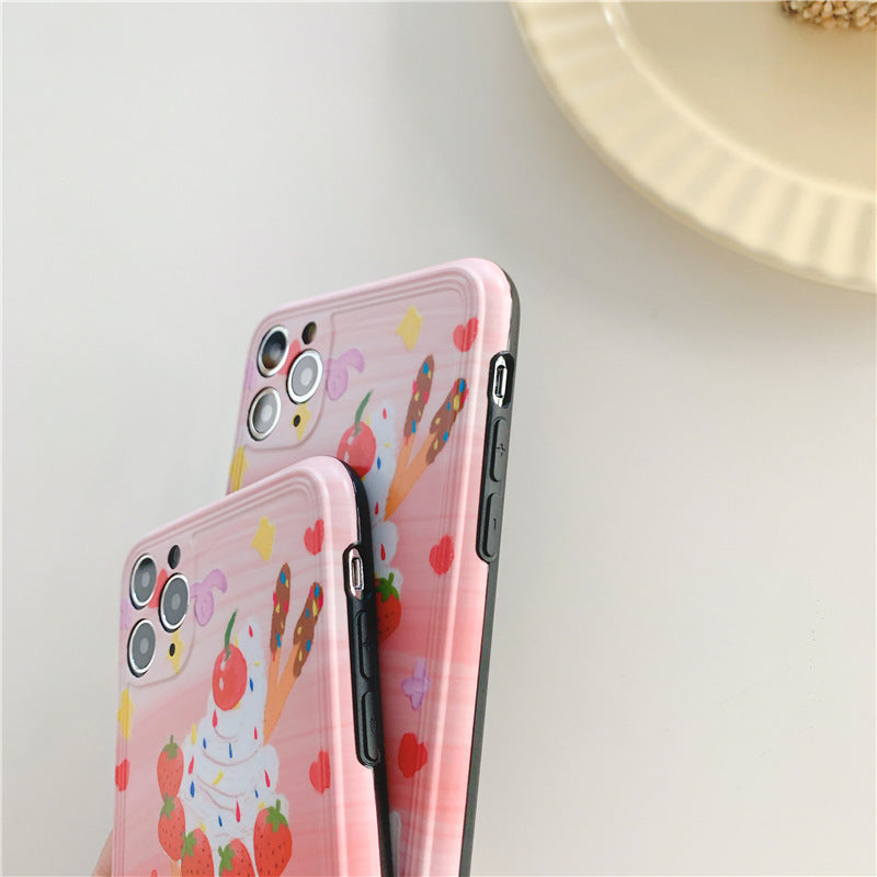 Compatible with Apple , Ice cream all-inclusive silicone phone case