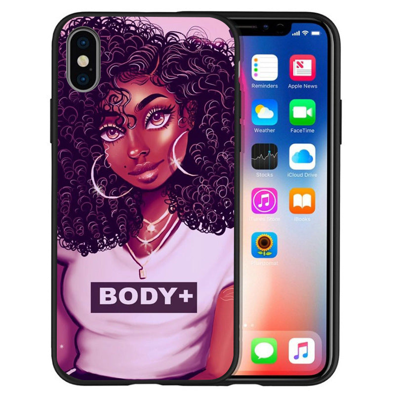 Black girl phone case