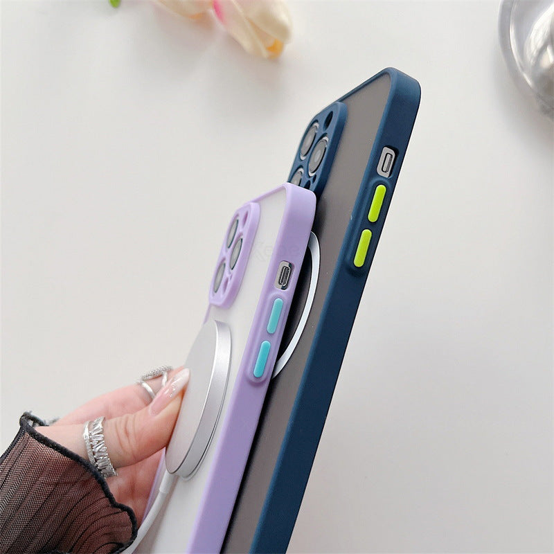 Magnetic Lanyard Phone Case Transparent Crossbody Drop-resistant