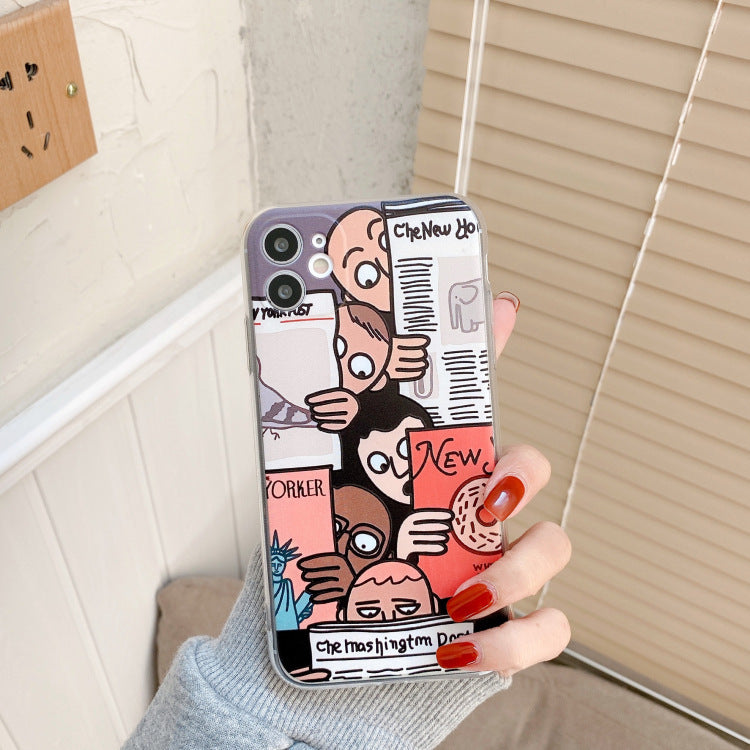 Cartoon Boy Mobile Phone Case High Transparent Soft Case