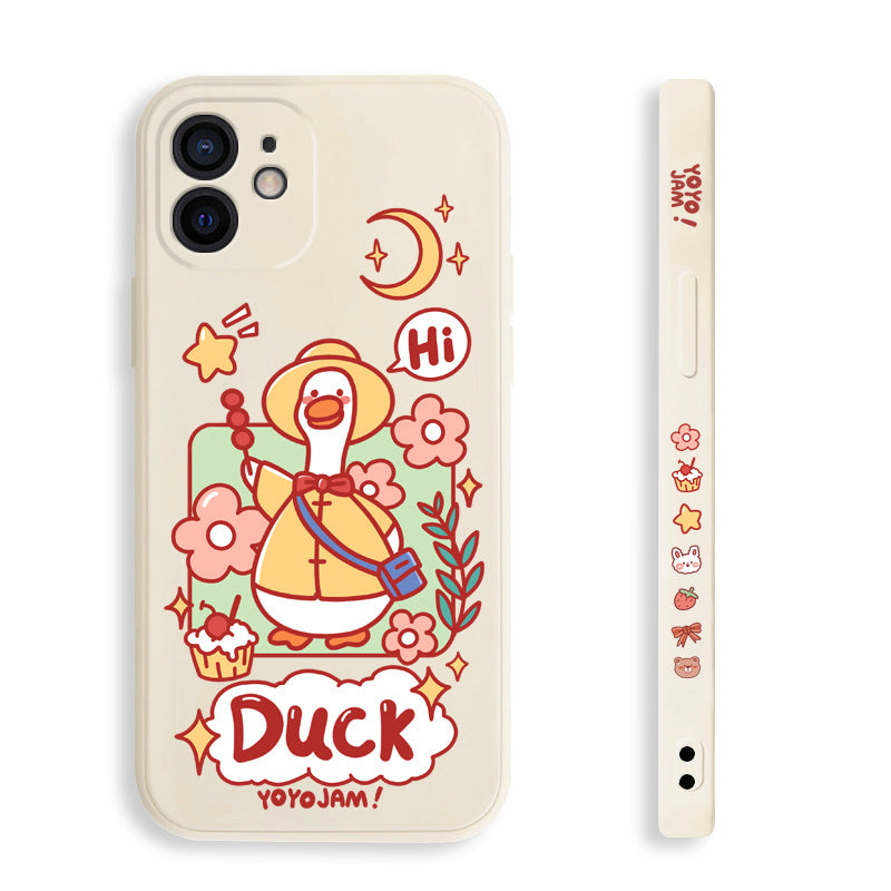 Apple, Compatible with Apple , Suitable For Apple 12pro Mobile Phone Shell Side Pattern Mini Lens All Inclusive Iphone 11 Protective Case 11promax Straight Edge Fall 12 Female Cartoon Cute 11pro New 12 Silicone