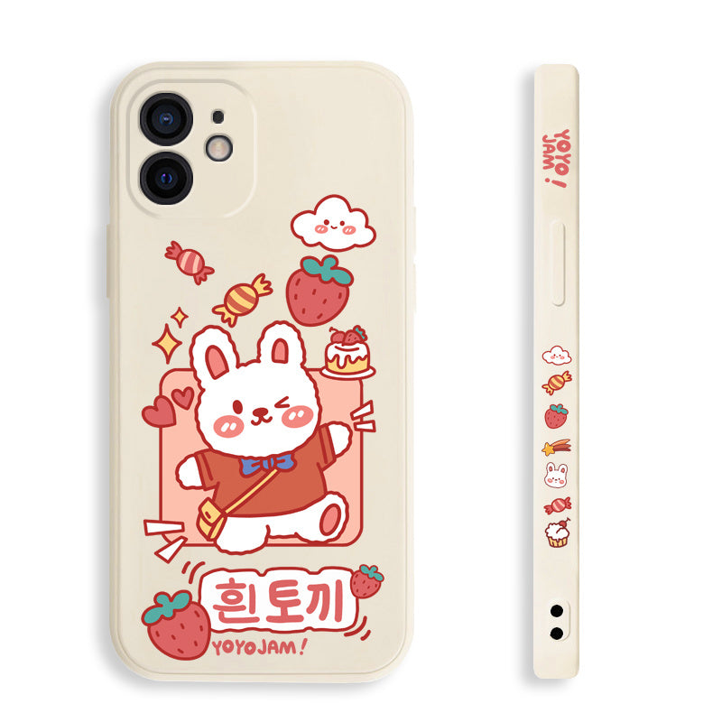 Apple, Compatible with Apple , Suitable For Apple 12pro Mobile Phone Shell Side Pattern Mini Lens All Inclusive Iphone 11 Protective Case 11promax Straight Edge Fall 12 Female Cartoon Cute 11pro New 12 Silicone