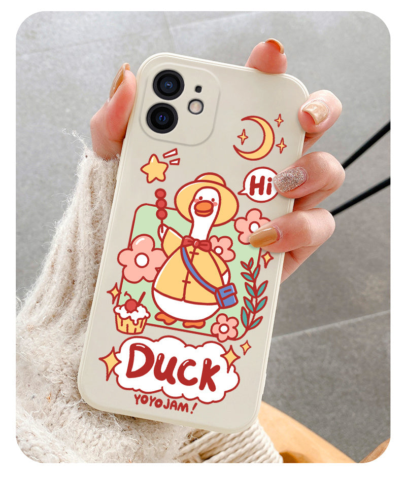 Apple, Compatible with Apple , Suitable For Apple 12pro Mobile Phone Shell Side Pattern Mini Lens All Inclusive Iphone 11 Protective Case 11promax Straight Edge Fall 12 Female Cartoon Cute 11pro New 12 Silicone