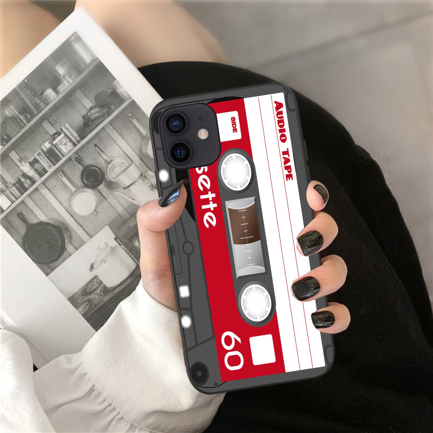 Compatible with Apple , Creative XR Camera Tape Audio Cassette Phone Case