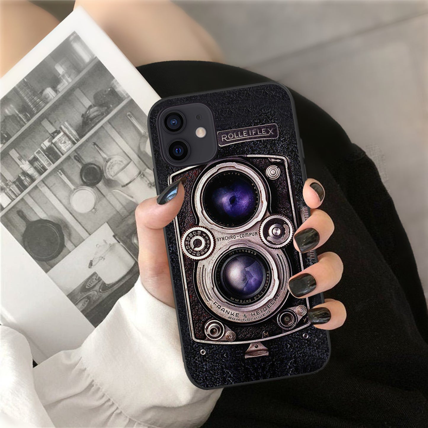 Compatible with Apple , Creative XR Camera Tape Audio Cassette Phone Case