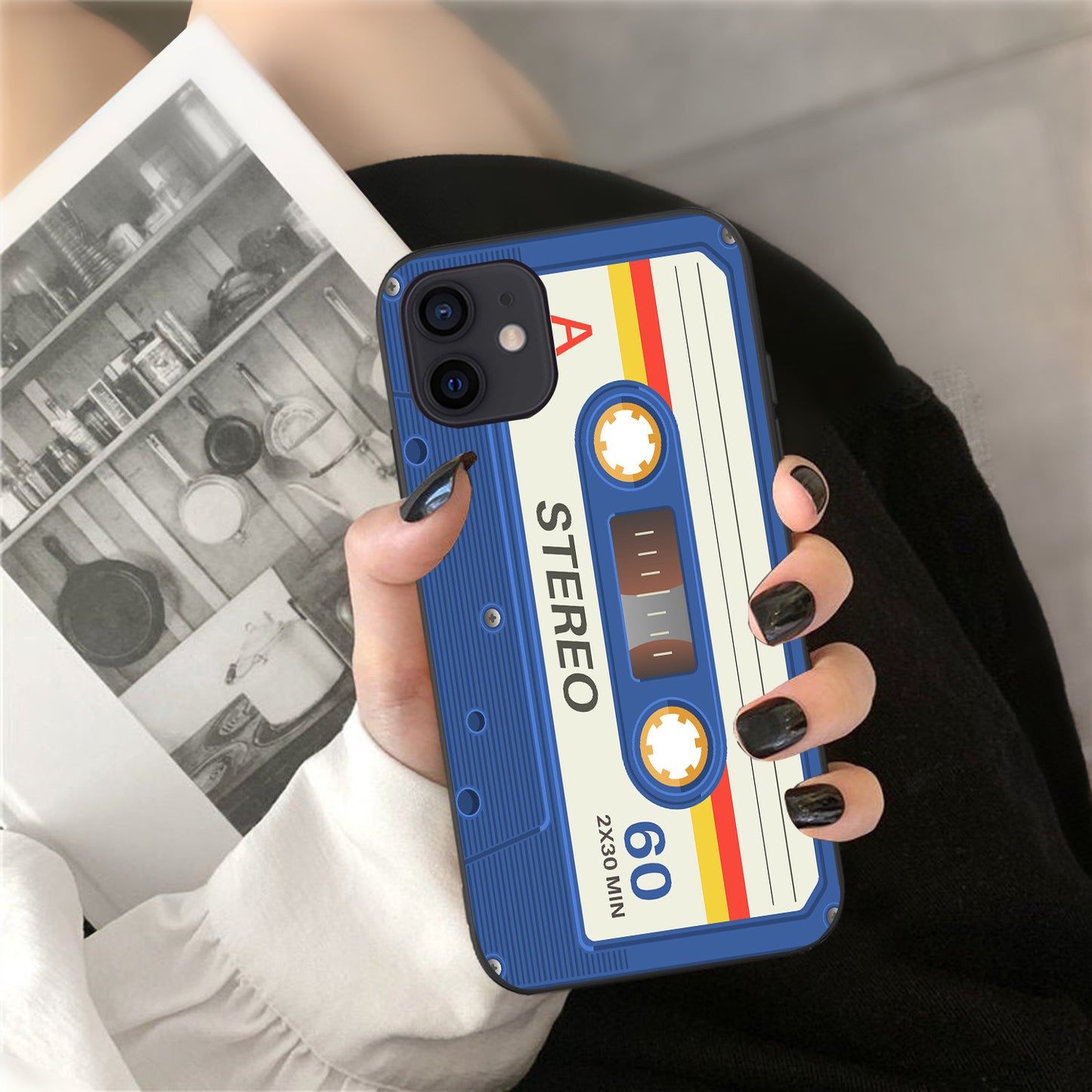 Compatible with Apple , Creative XR Camera Tape Audio Cassette Phone Case