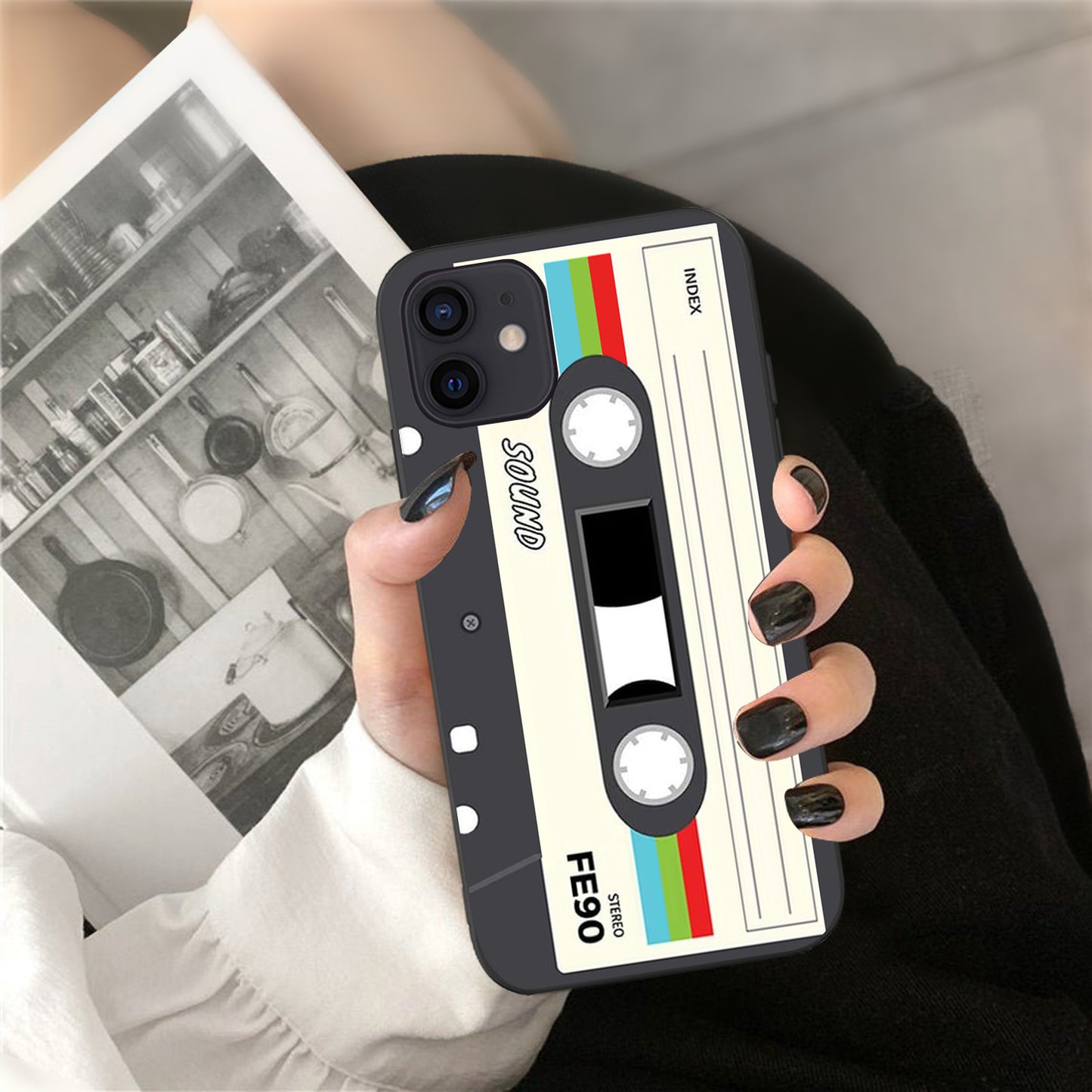 Compatible with Apple , Creative XR Camera Tape Audio Cassette Phone Case