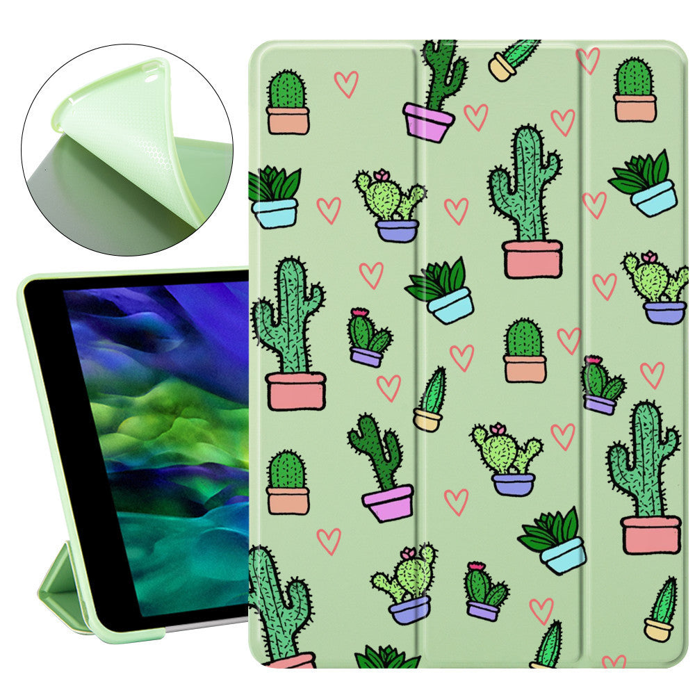 Compatible with Apple, Compatible with Apple , Cactus Cute For Air 4 10.2 Ipad 8th 7th Generation Case Pro 12.9 Case Mini 5 Cover Soft Silicone For Ipad Mini 2 Air 3