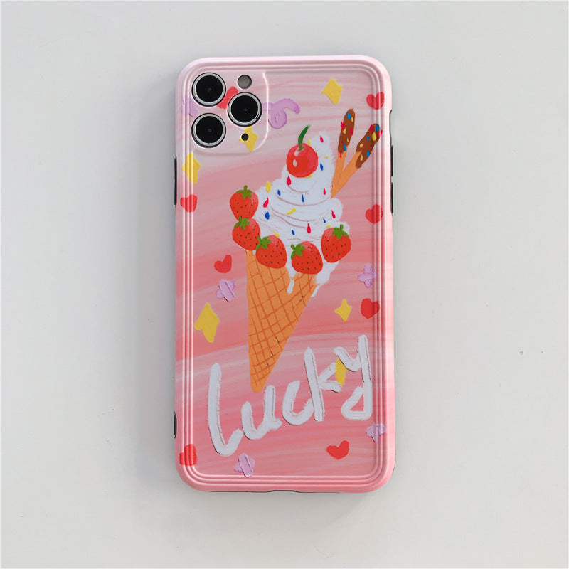 Compatible with Apple , Ice cream all-inclusive silicone phone case