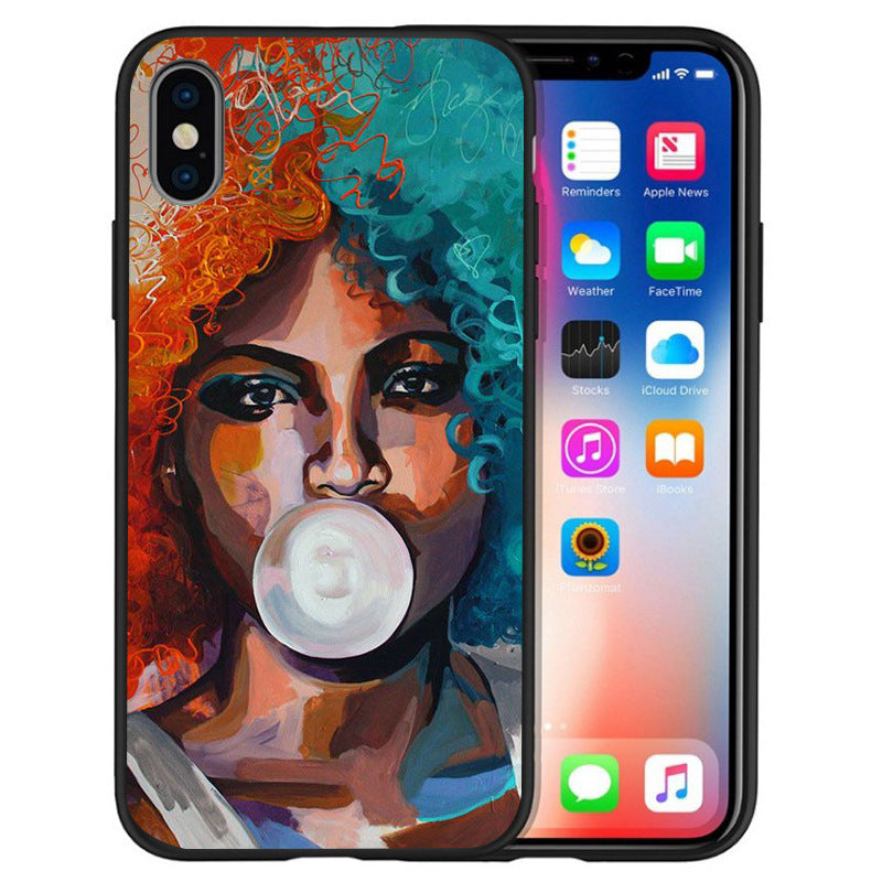 Black girl phone case