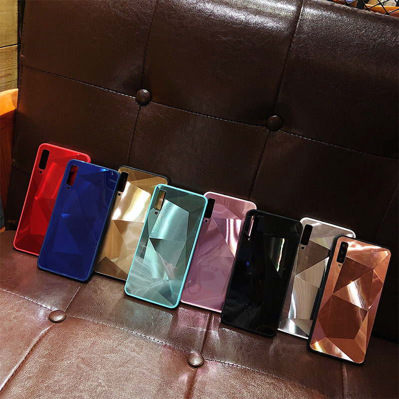 Rhombus mirror phone case