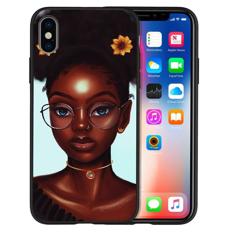 Black girl phone case