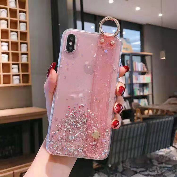 Clear and glitter Phone Case