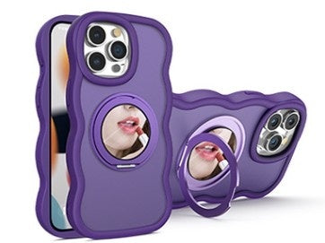 Dirt-resistant With Mobile Phone Mirror Bracket Magnetic Suction Phone Case