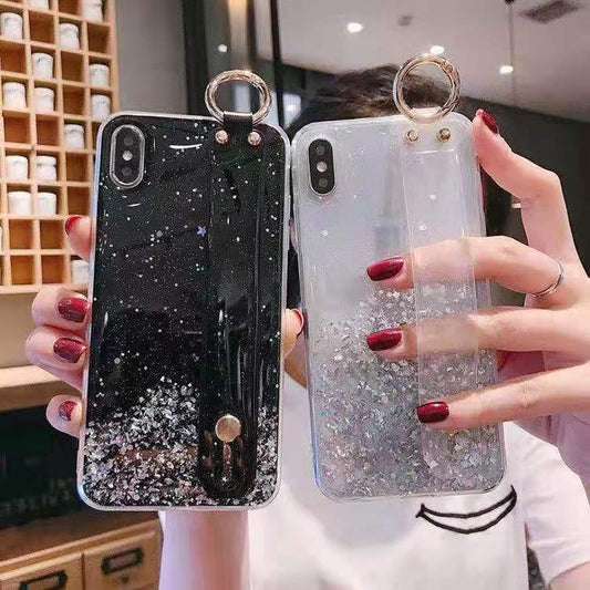 Clear and glitter Phone Case