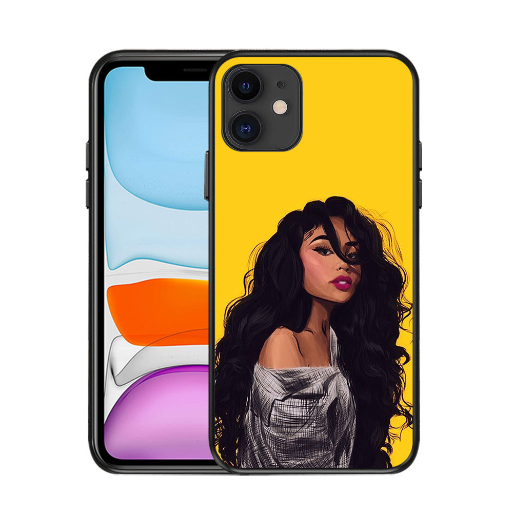 Black girl phone case