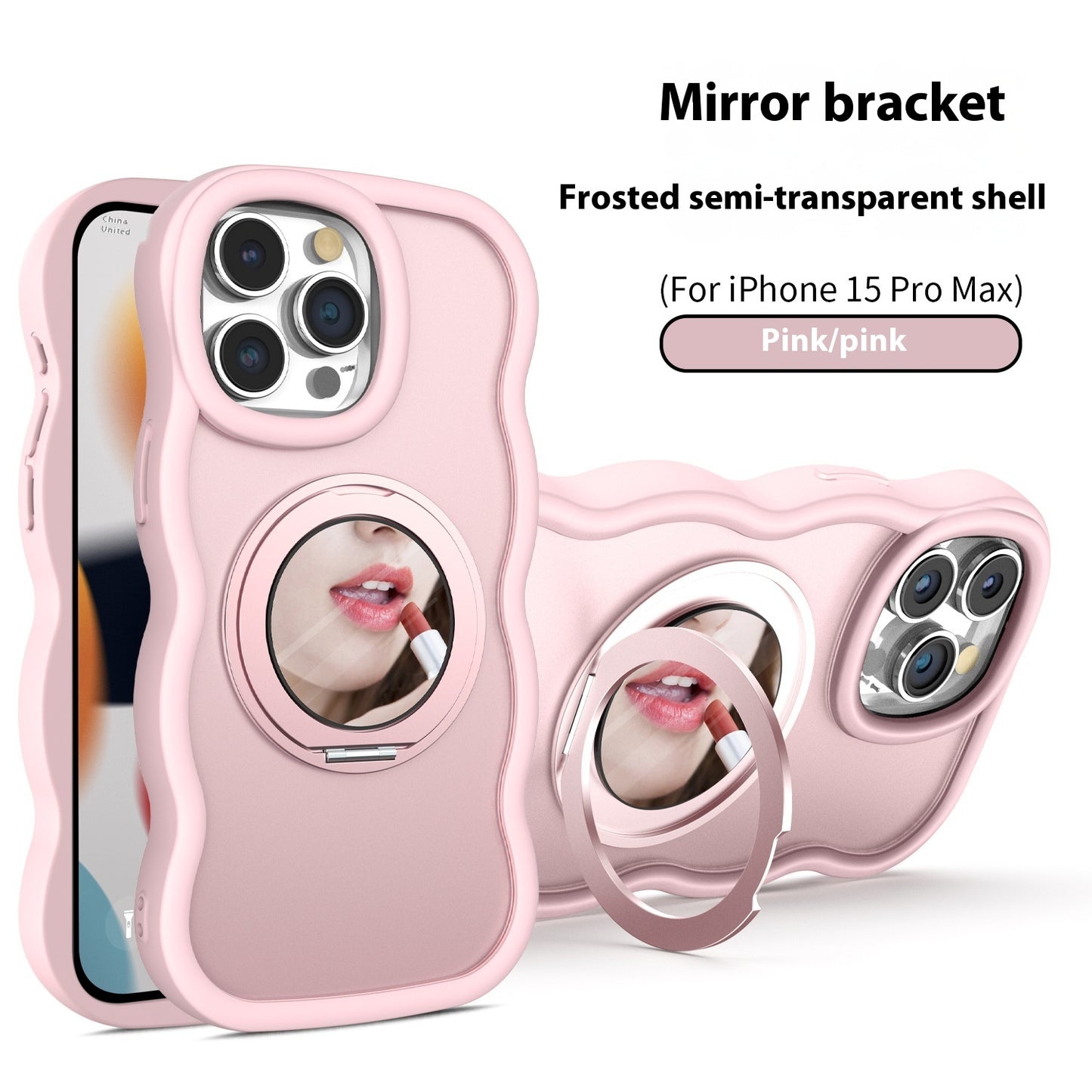 Dirt-resistant With Mobile Phone Mirror Bracket Magnetic Suction Phone Case