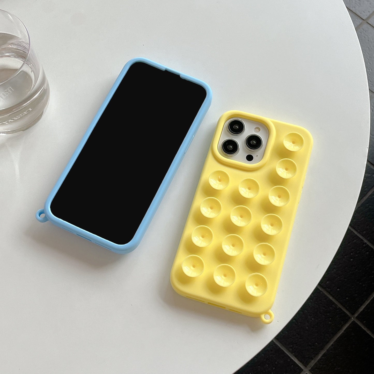 Solid Color Silicone Three-dimensional Macaron Phone Case