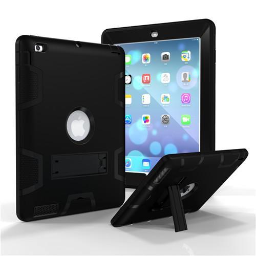 Compatible with Apple, iPad Air 2 Silicon Shockproof Heavy Duty Case with Stand