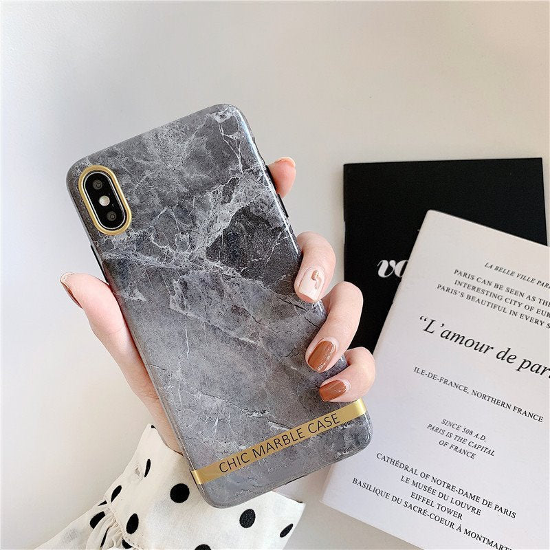 Compatible with Apple , Creative Marble Mobile Phone Case In Phnom Penh