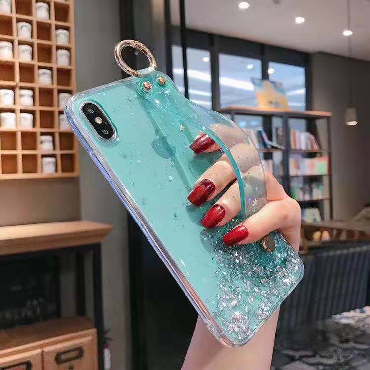 Clear and glitter Phone Case