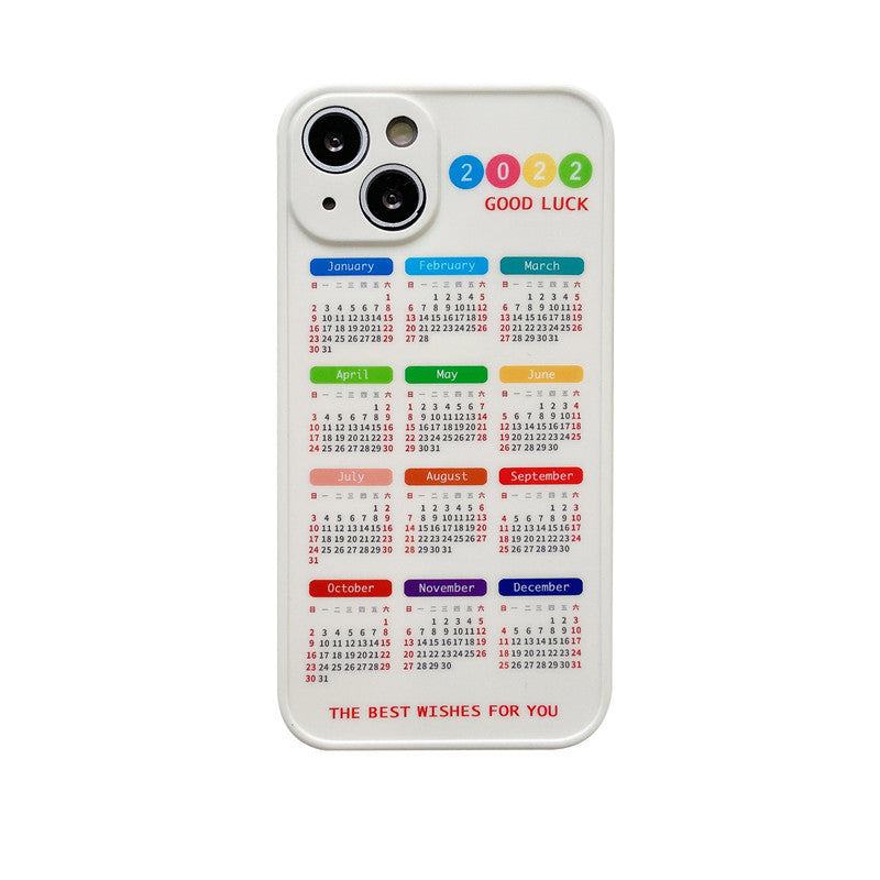 Simple Creative Calendar Printing Mobile Phone Case