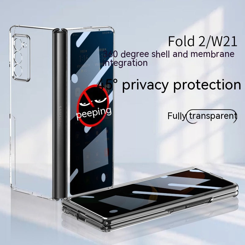 Foldable Screen Electroplated Transparent PC Hard Case