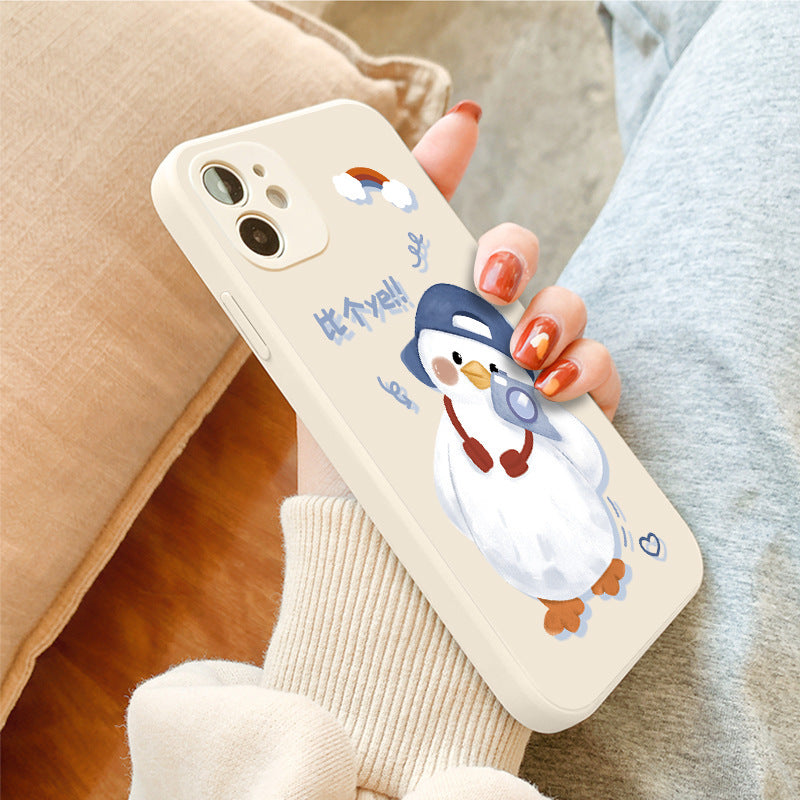 Cute Ancient White And Blue Mobile  Phone Case