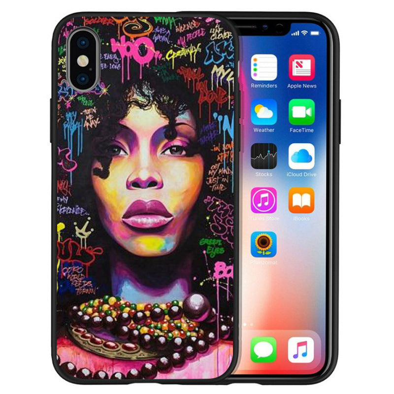 Black girl phone case