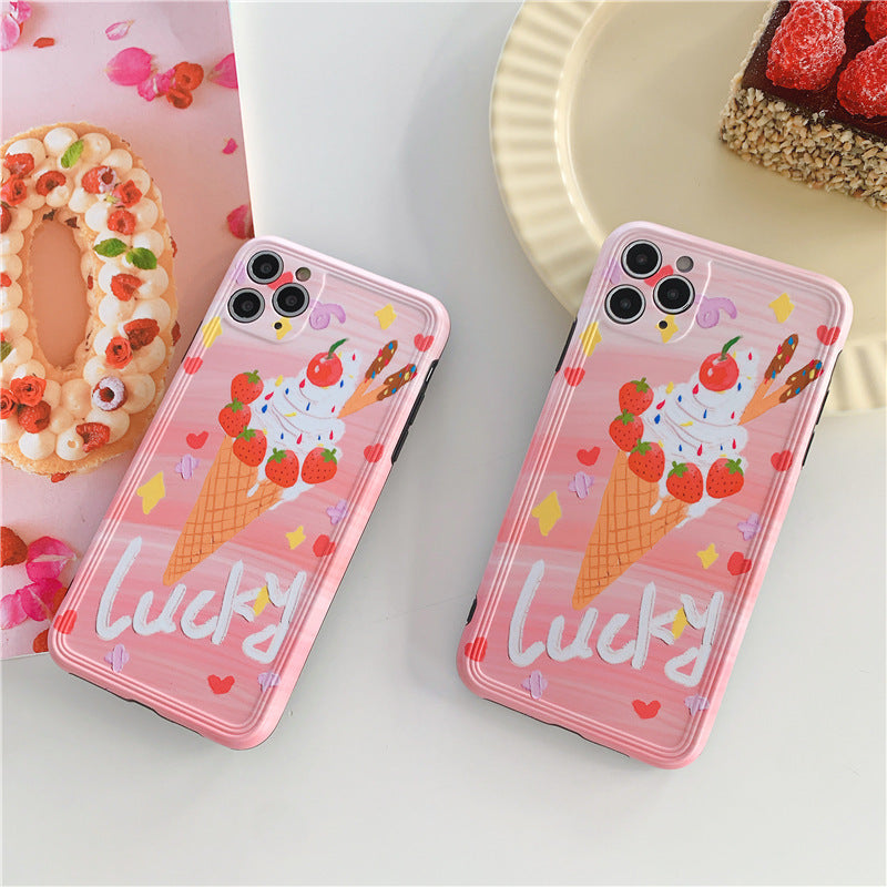 Compatible with Apple , Ice cream all-inclusive silicone phone case