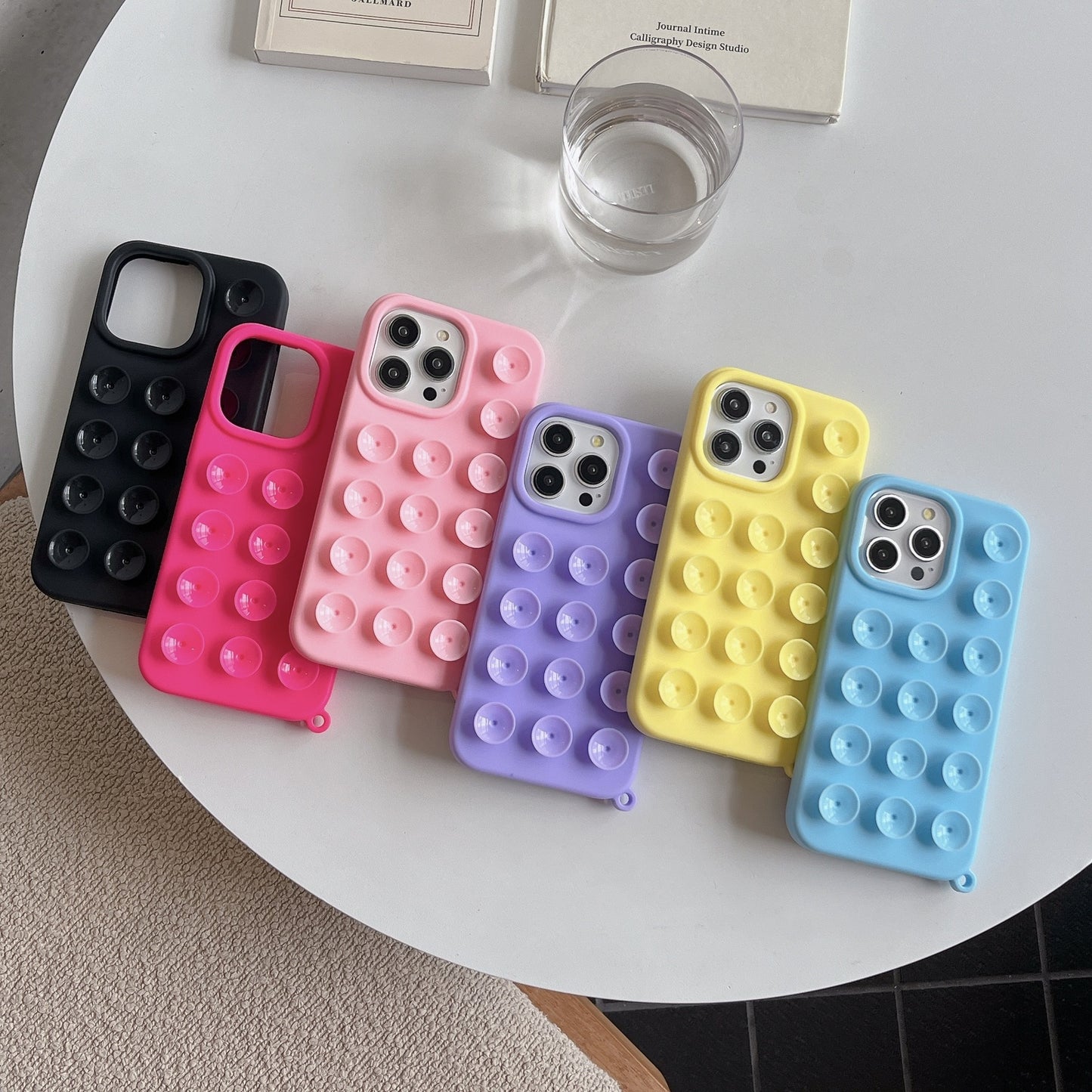 Solid Color Silicone Three-dimensional Macaron Phone Case