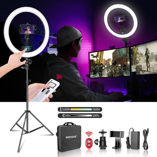 18 Ring Light LED Fill Light Mobile Phone Video Shooting Photo Photography Light