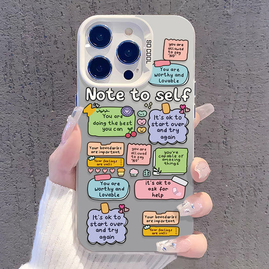 Trendy Drop-resistant English Graffiti Phone Case