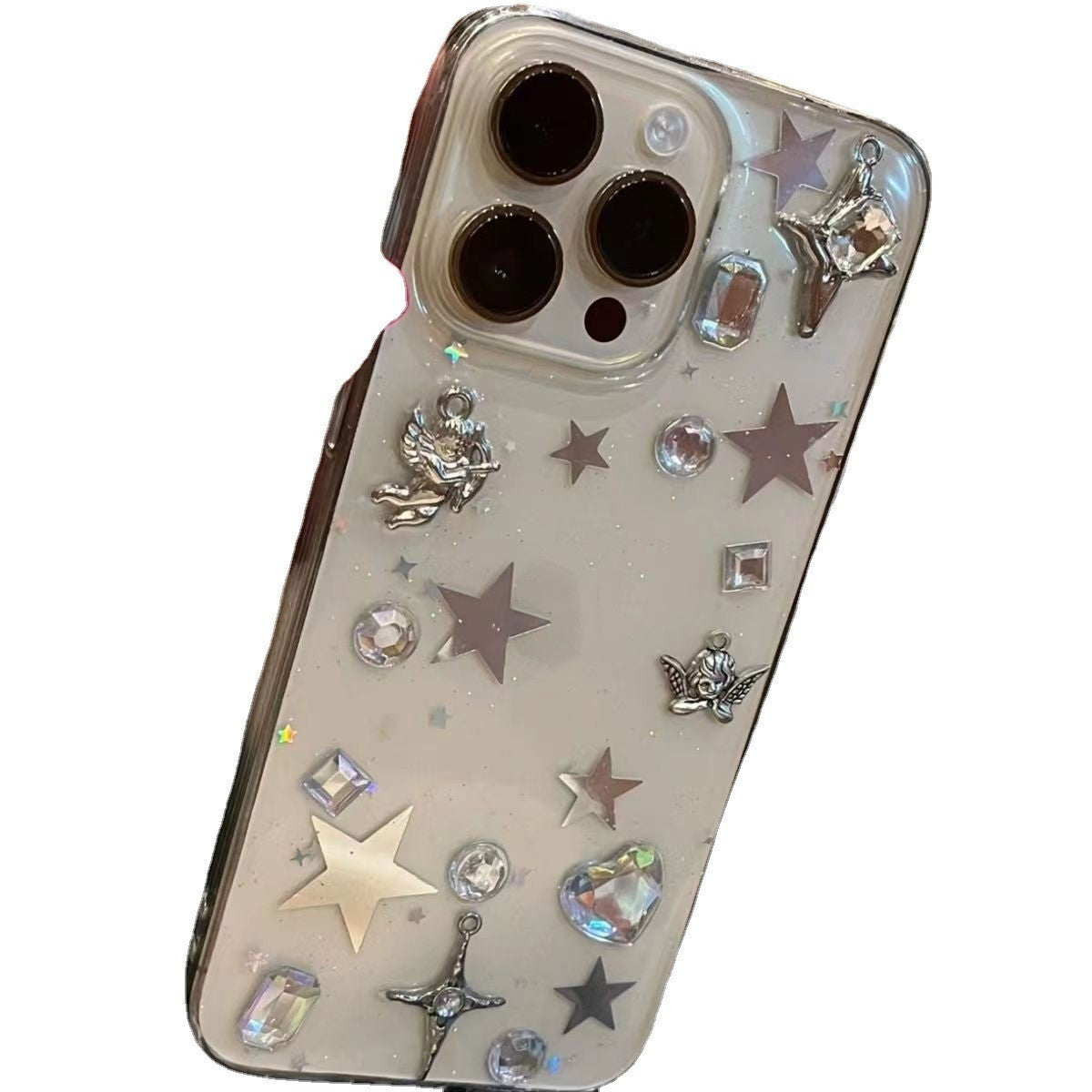 Metal Angel Diamond Phone Case Protective Sleeve