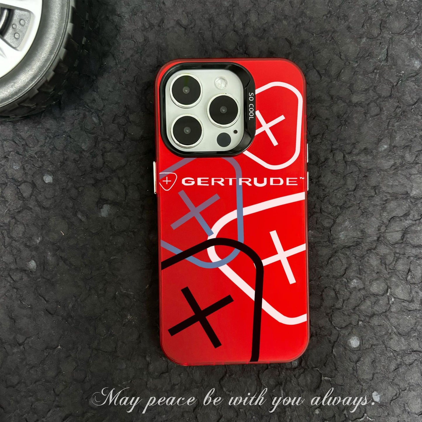 Color Silver Pattern Silicone Phone Case