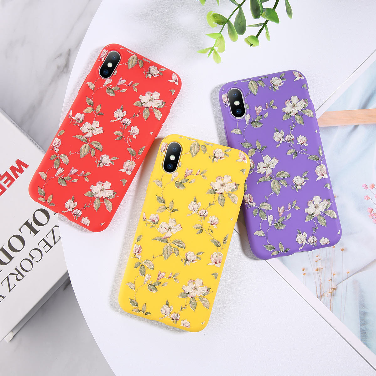 Chinese Style Painted Floral Phone Case Soft Shell