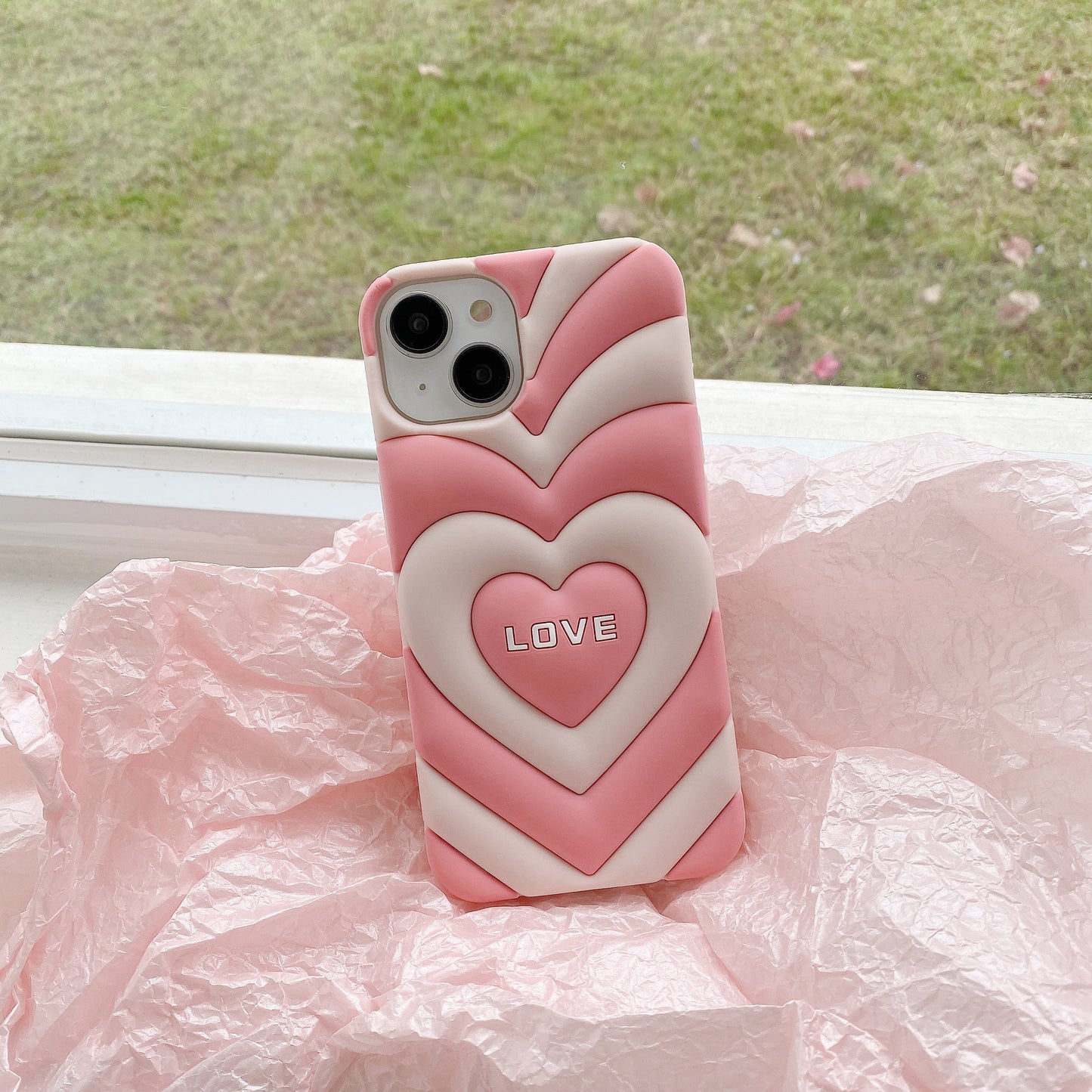 Love Silicone Cute Phone Case