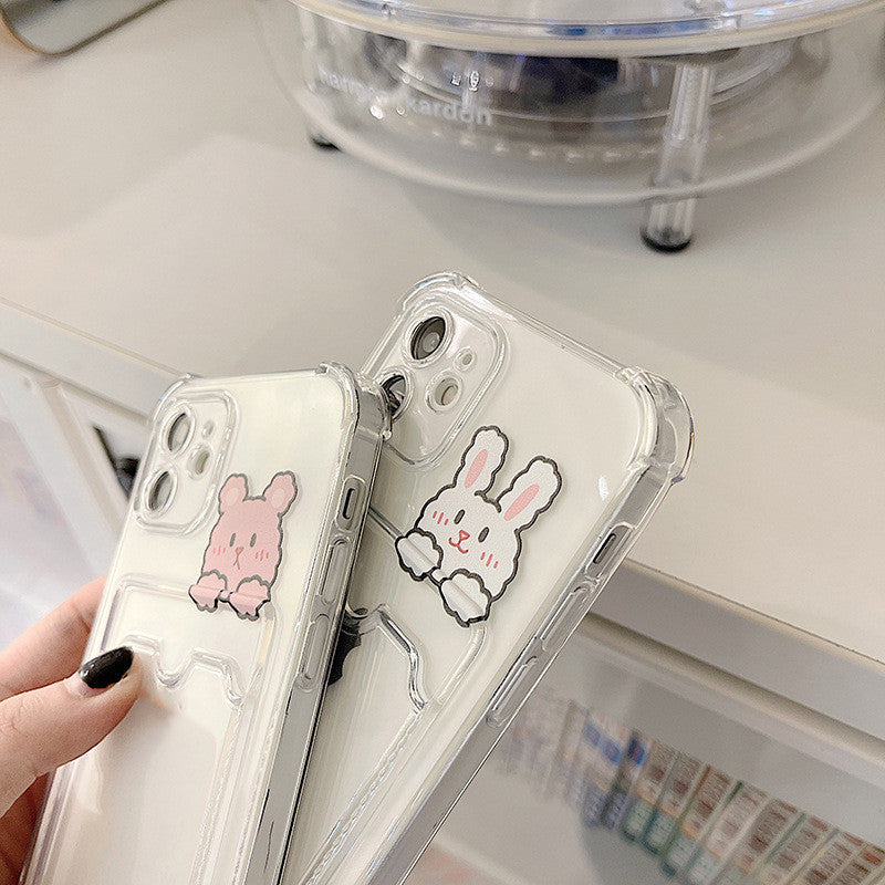 Cartoon Transparent Card Case Phone Case