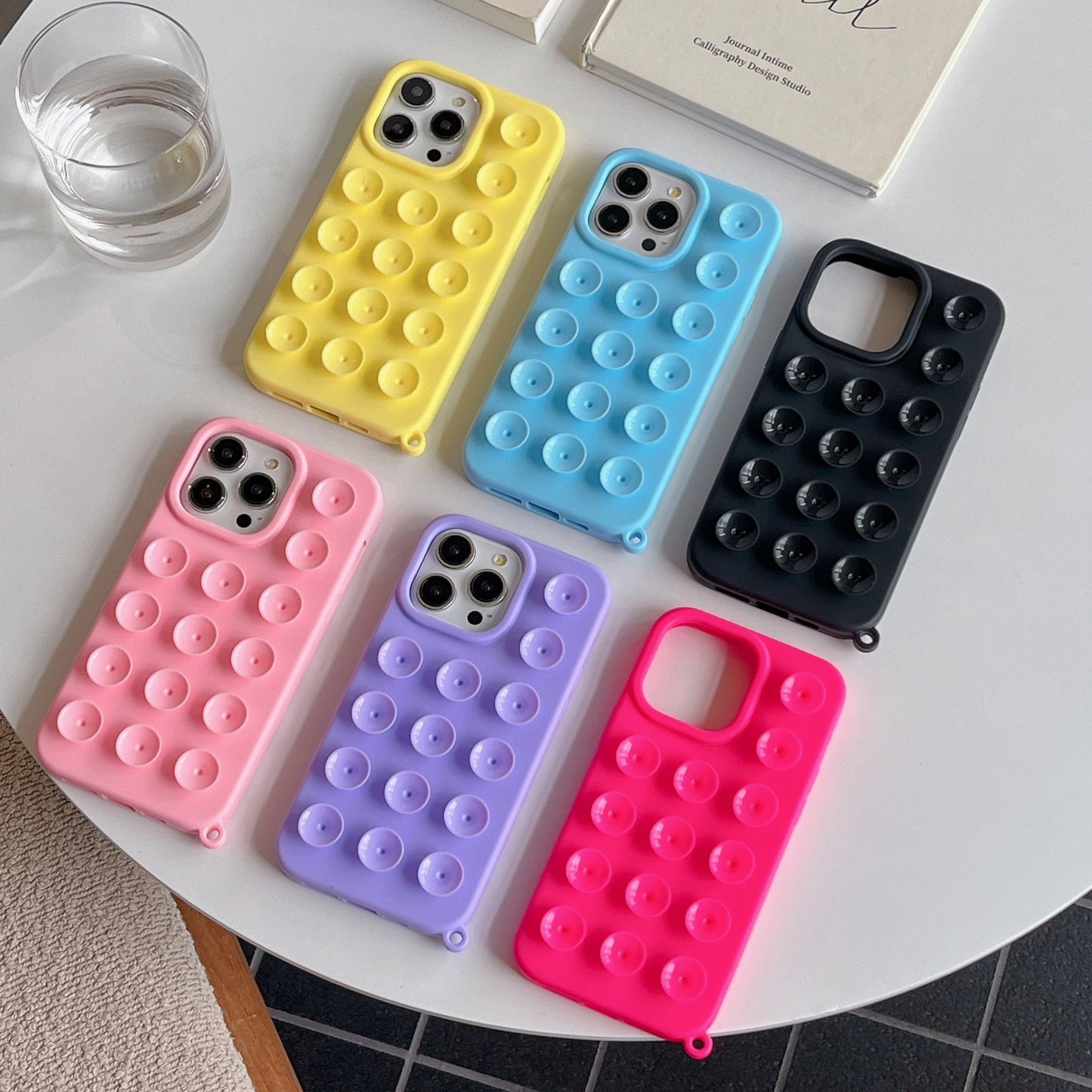 Solid Color Silicone Three-dimensional Macaron Phone Case